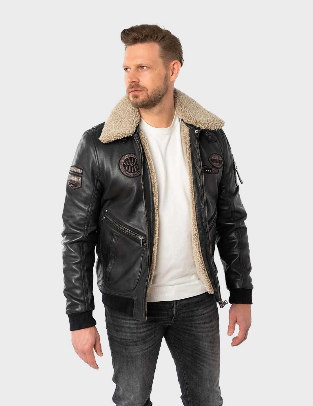 Gipsy Starpilot chaqueta negra para hombre