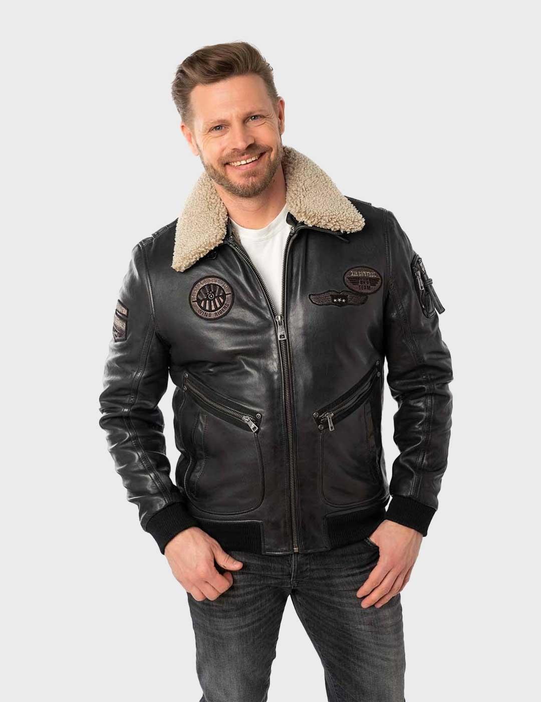Gipsy Starpilot chaqueta negra para hombre