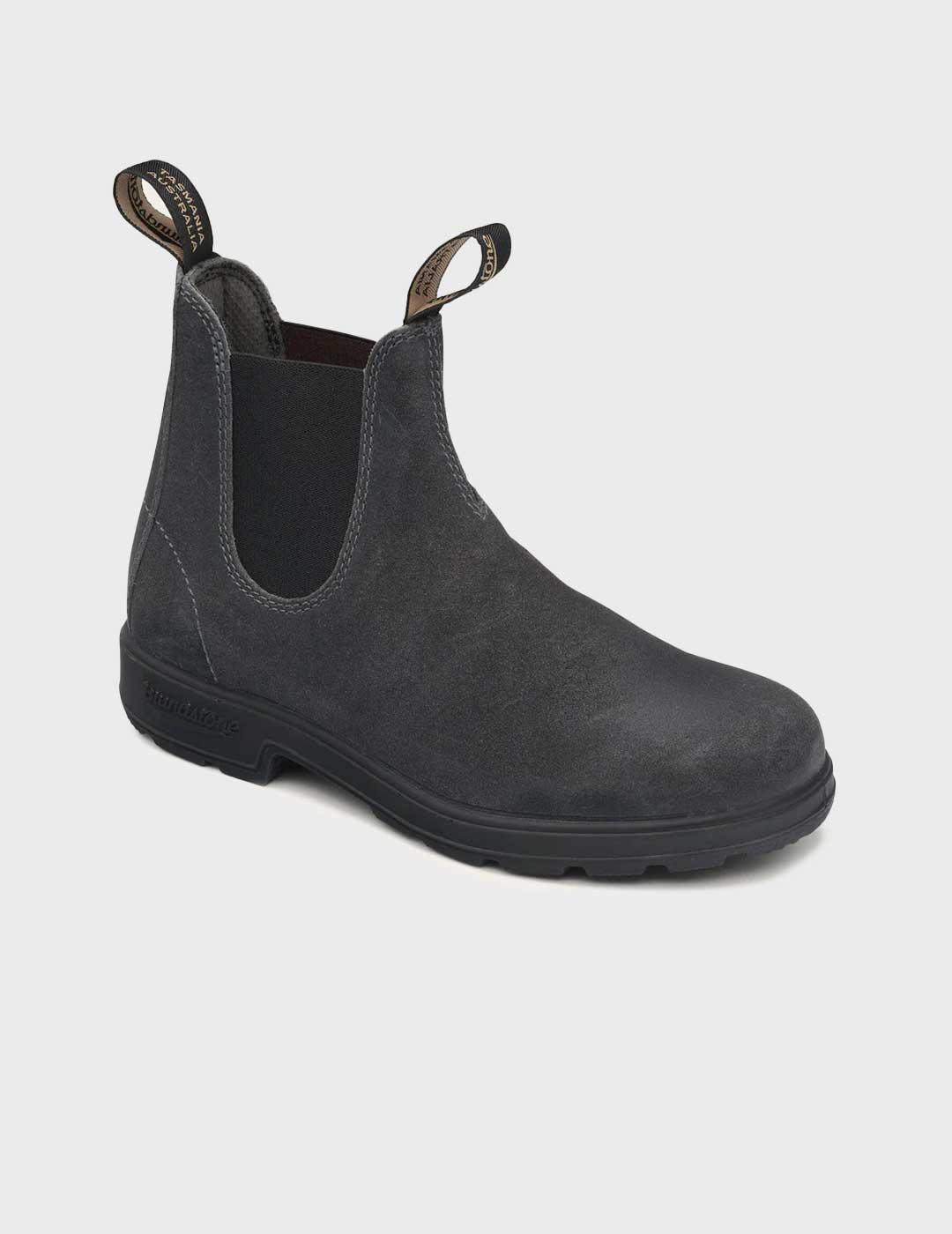Blundstone 1910 Steal Grey Waxed Suede bota gris para mujer