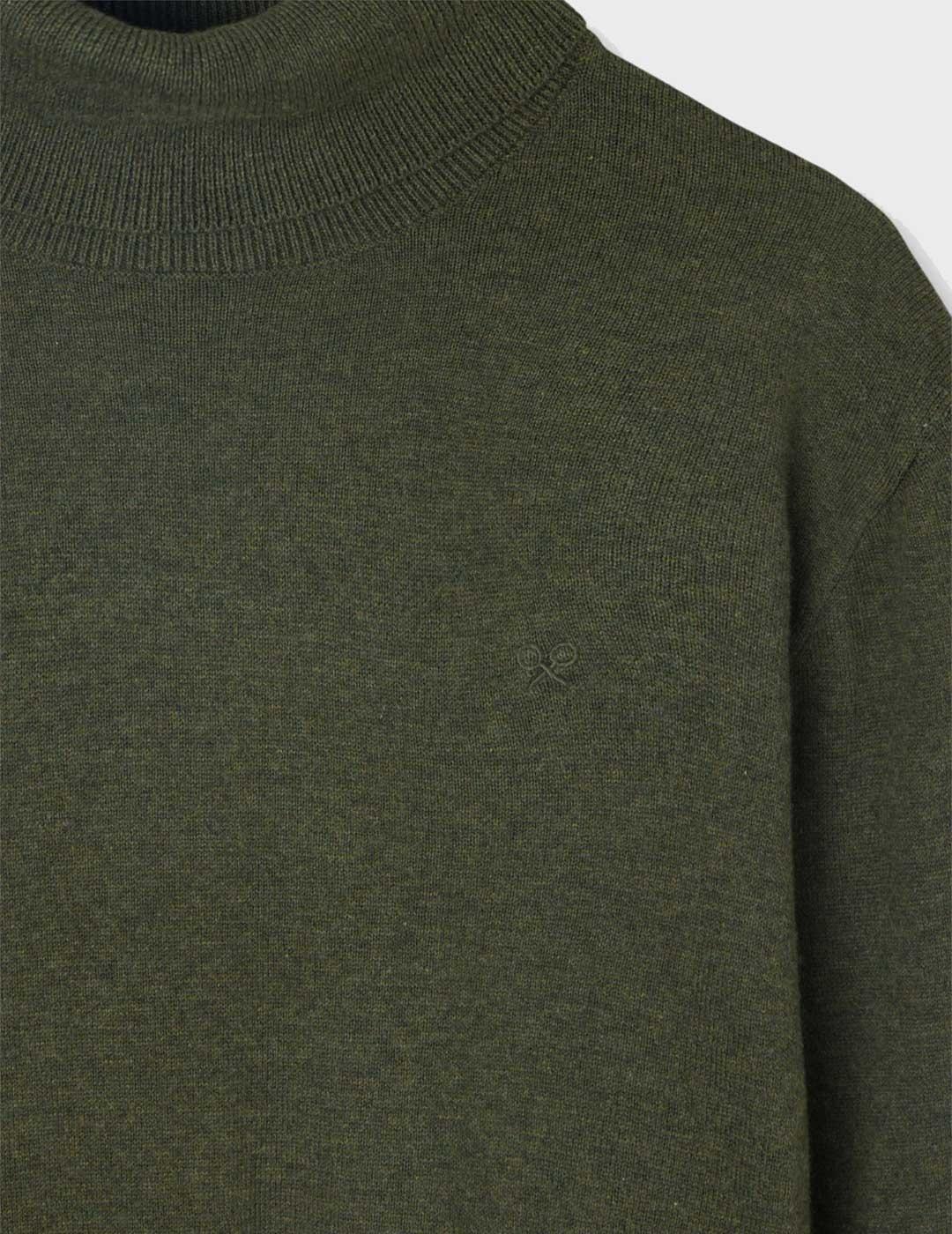 Silbon jersey verde cuello vuelto para hombre