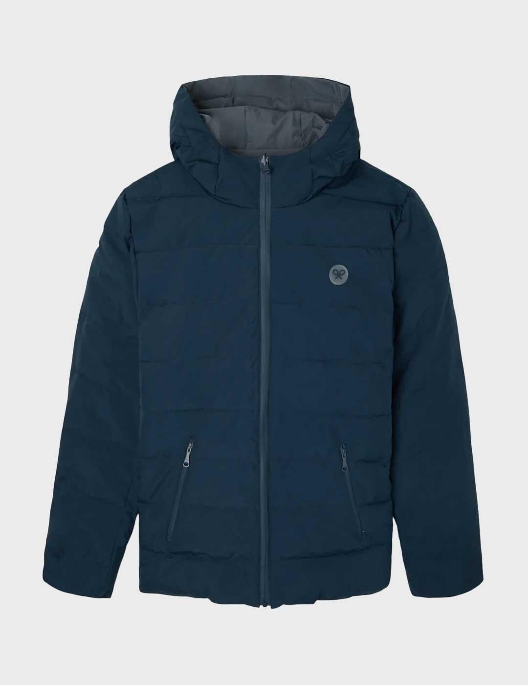 Silbon abrigo gris y azul marino reversible para hombre