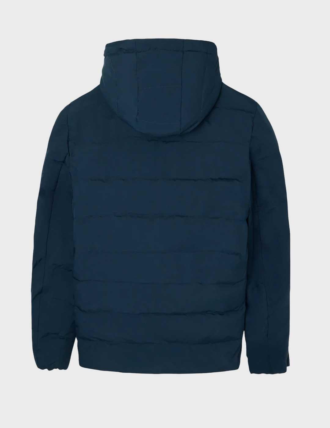 Silbon abrigo gris y azul marino reversible para hombre