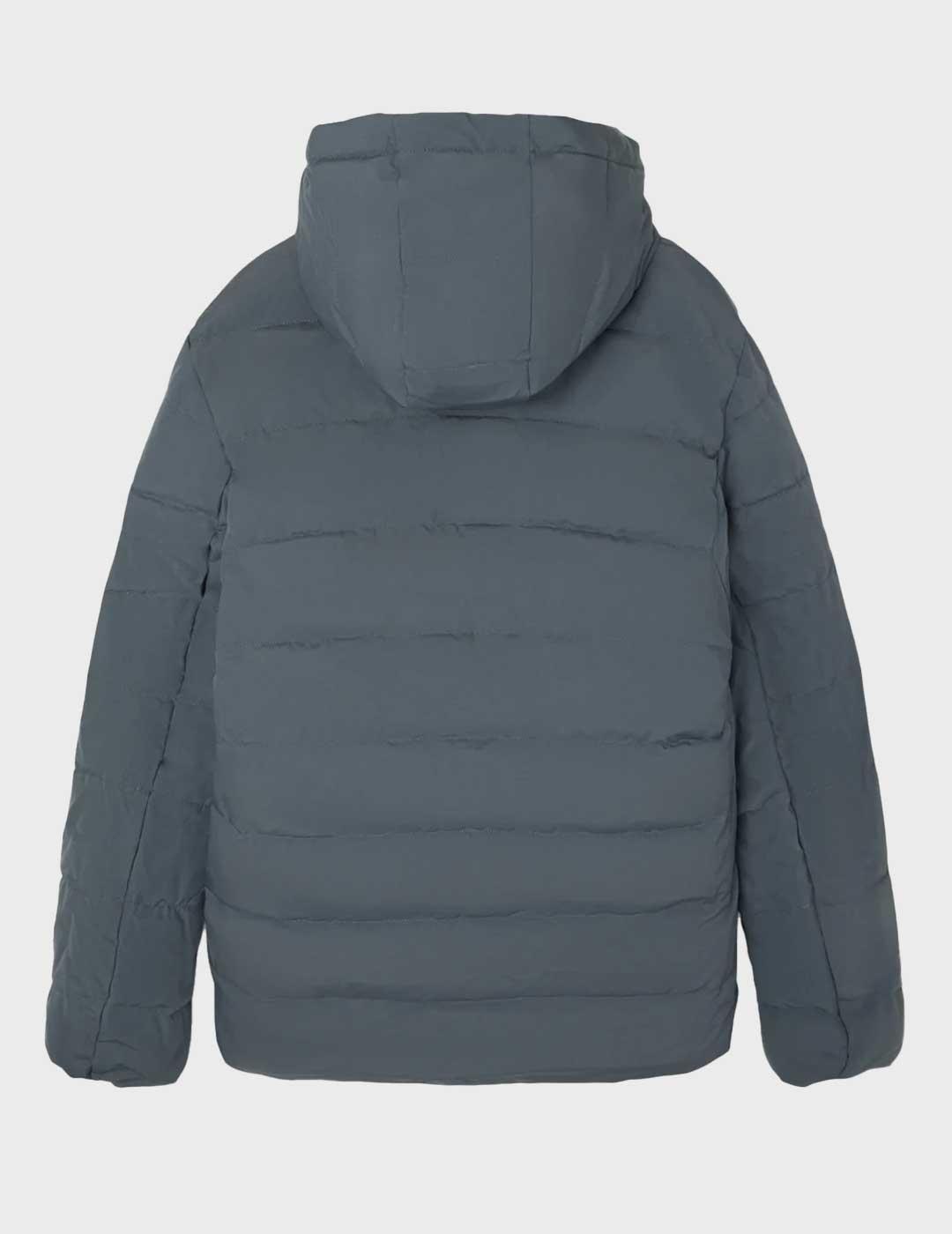 Silbon abrigo gris y azul marino reversible para hombre