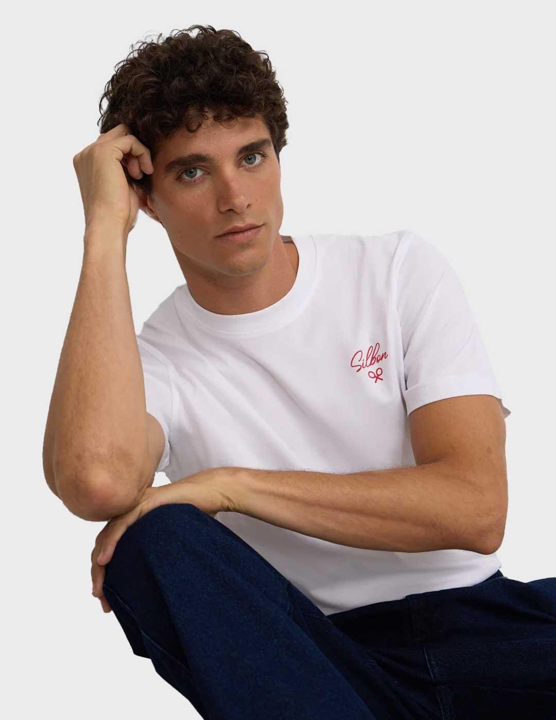 Silbon Le Marais camiseta blanca para hombre