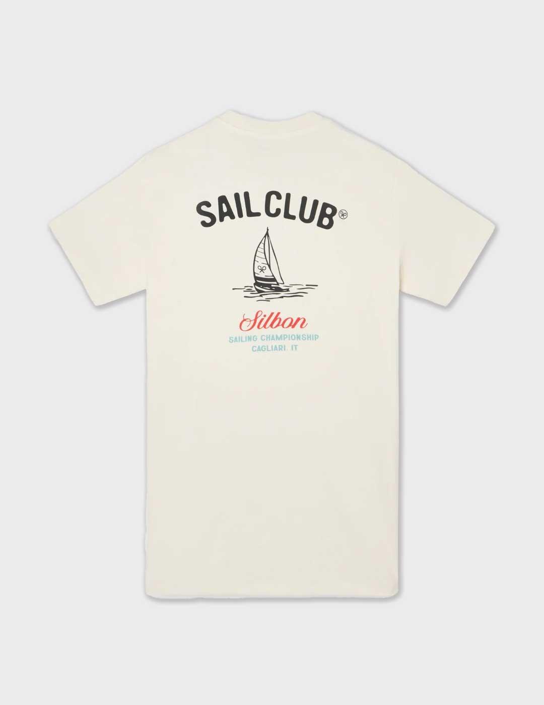 Silbon Sail Club camiseta beige para hombre