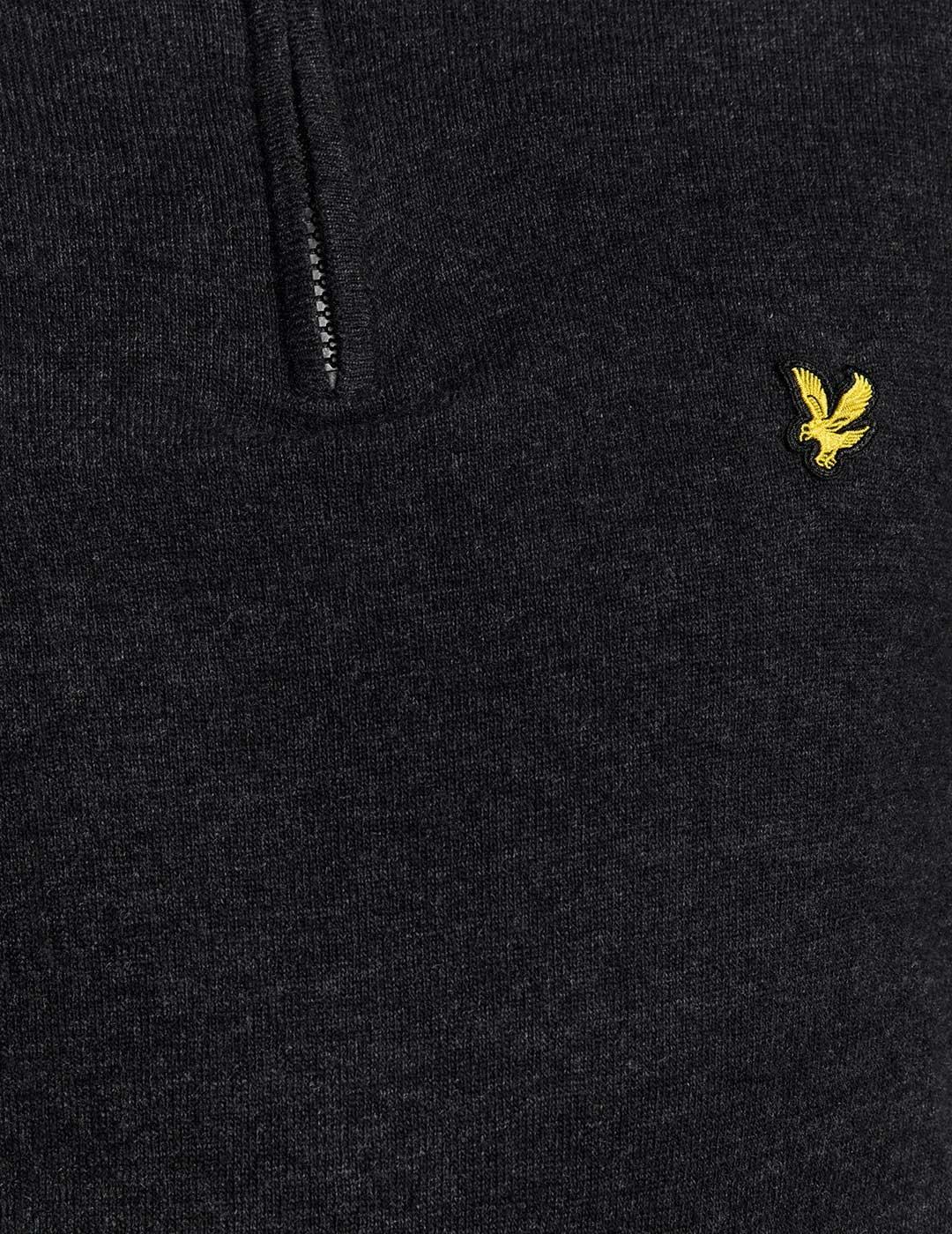 Lyle & Scott Lambswool Blend jersey negro para hombre