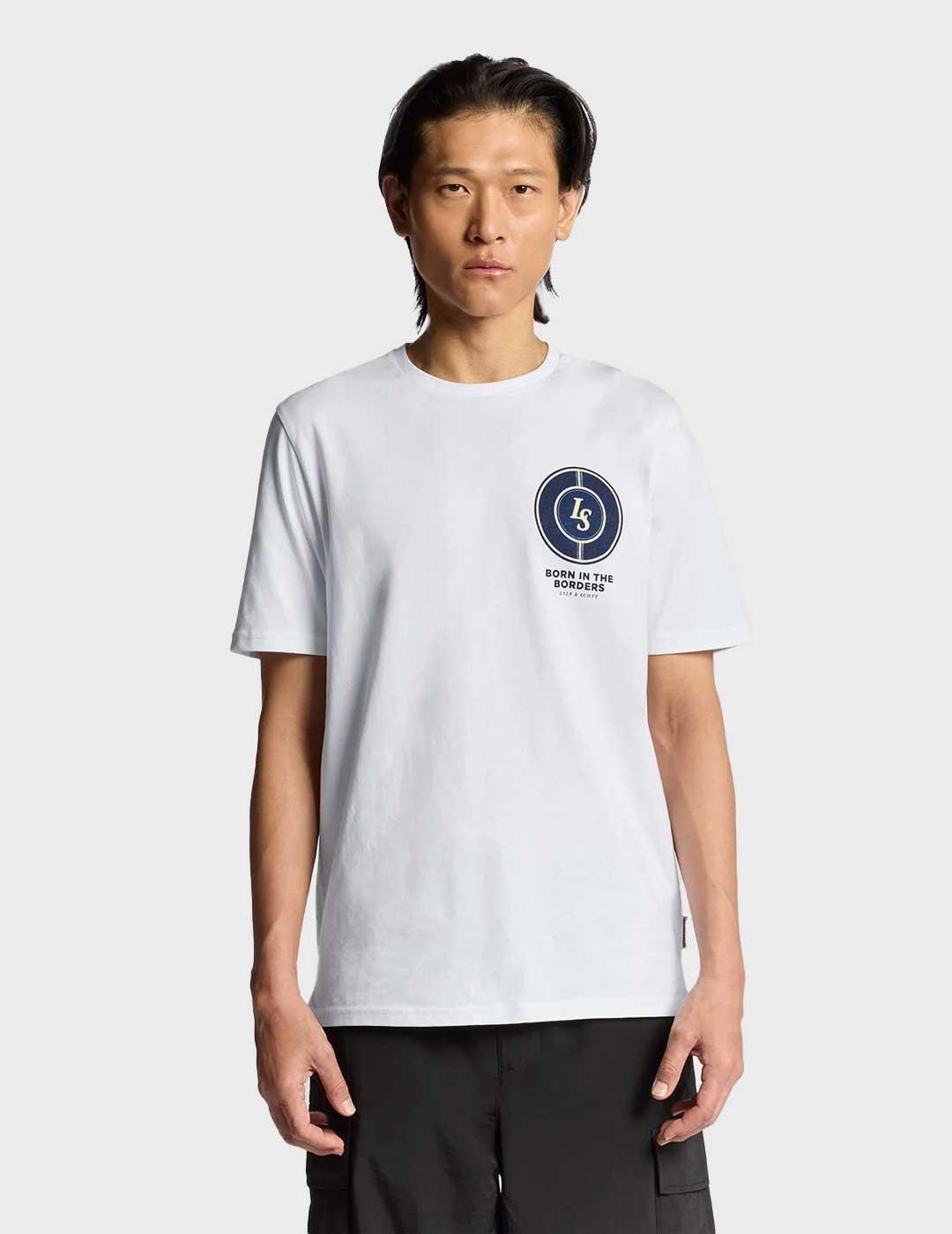 Lyle & Scott Born In The Borders camiseta blanca para hombre