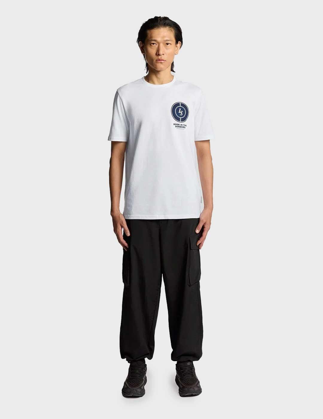 Lyle & Scott Born In The Borders camiseta blanca para hombre