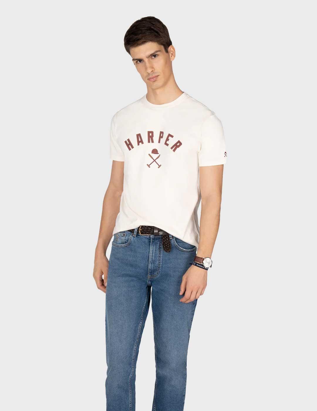 Harper & Neyer New England camiseta beige para hombre