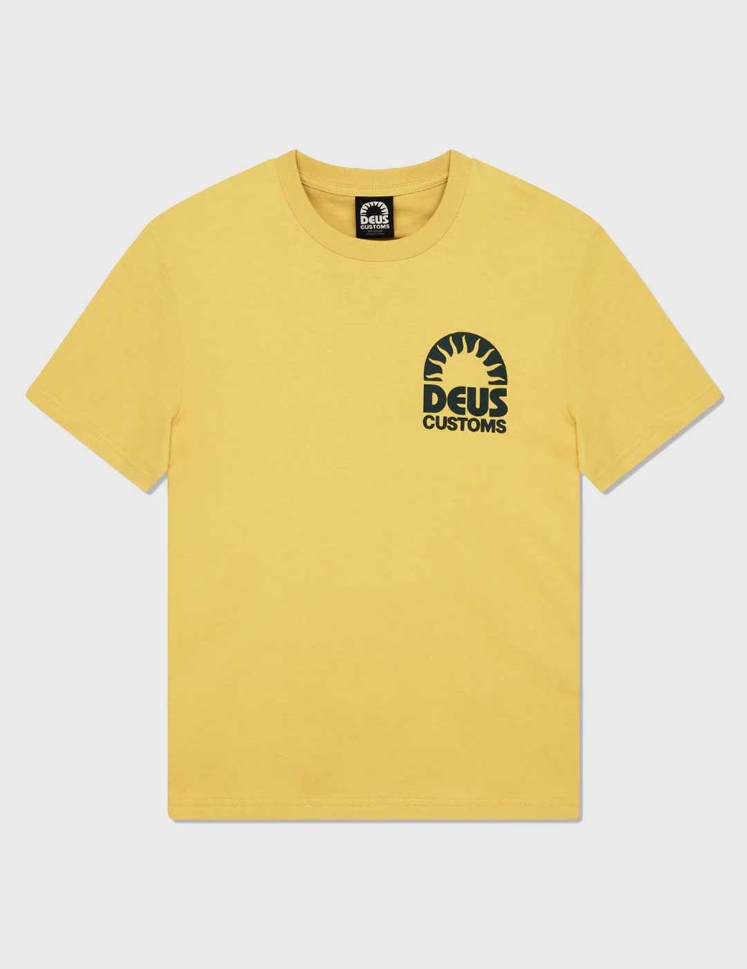 Deus Melodies MImosa camiseta amarilla para hombre