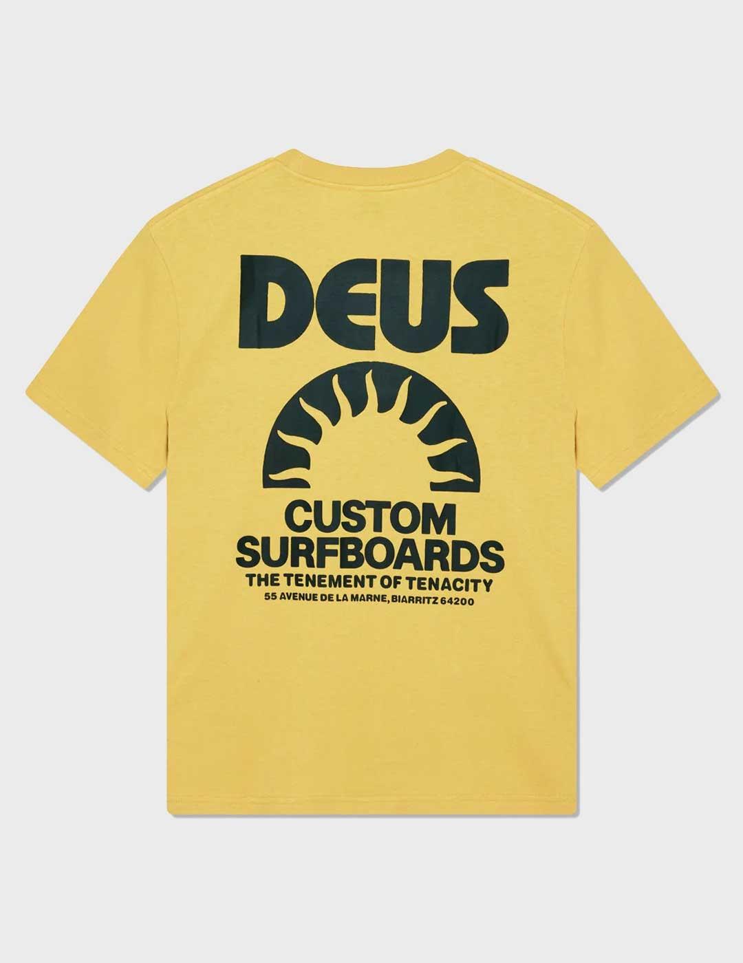 Deus Melodies MImosa camiseta amarilla para hombre