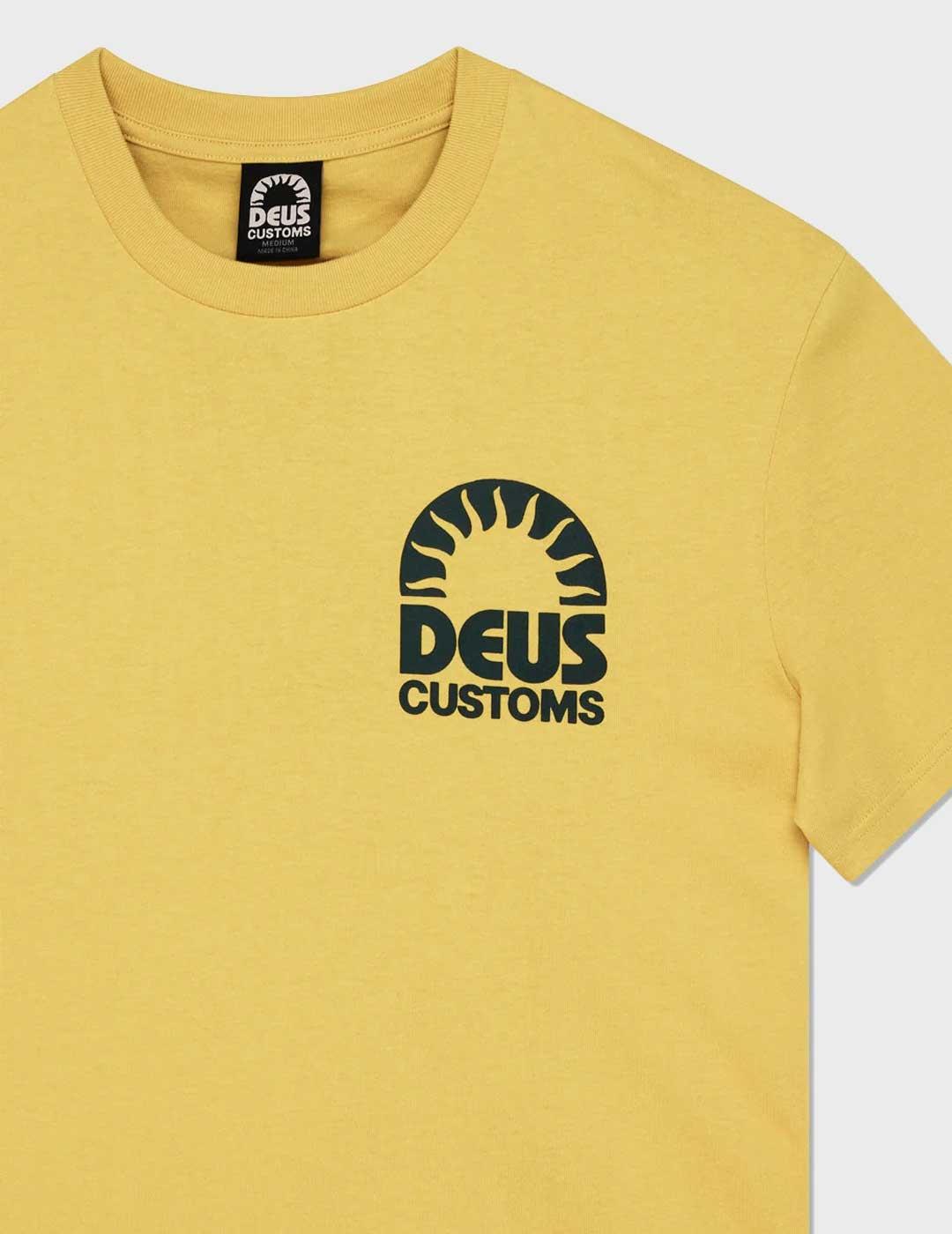 Deus Melodies MImosa camiseta amarilla para hombre