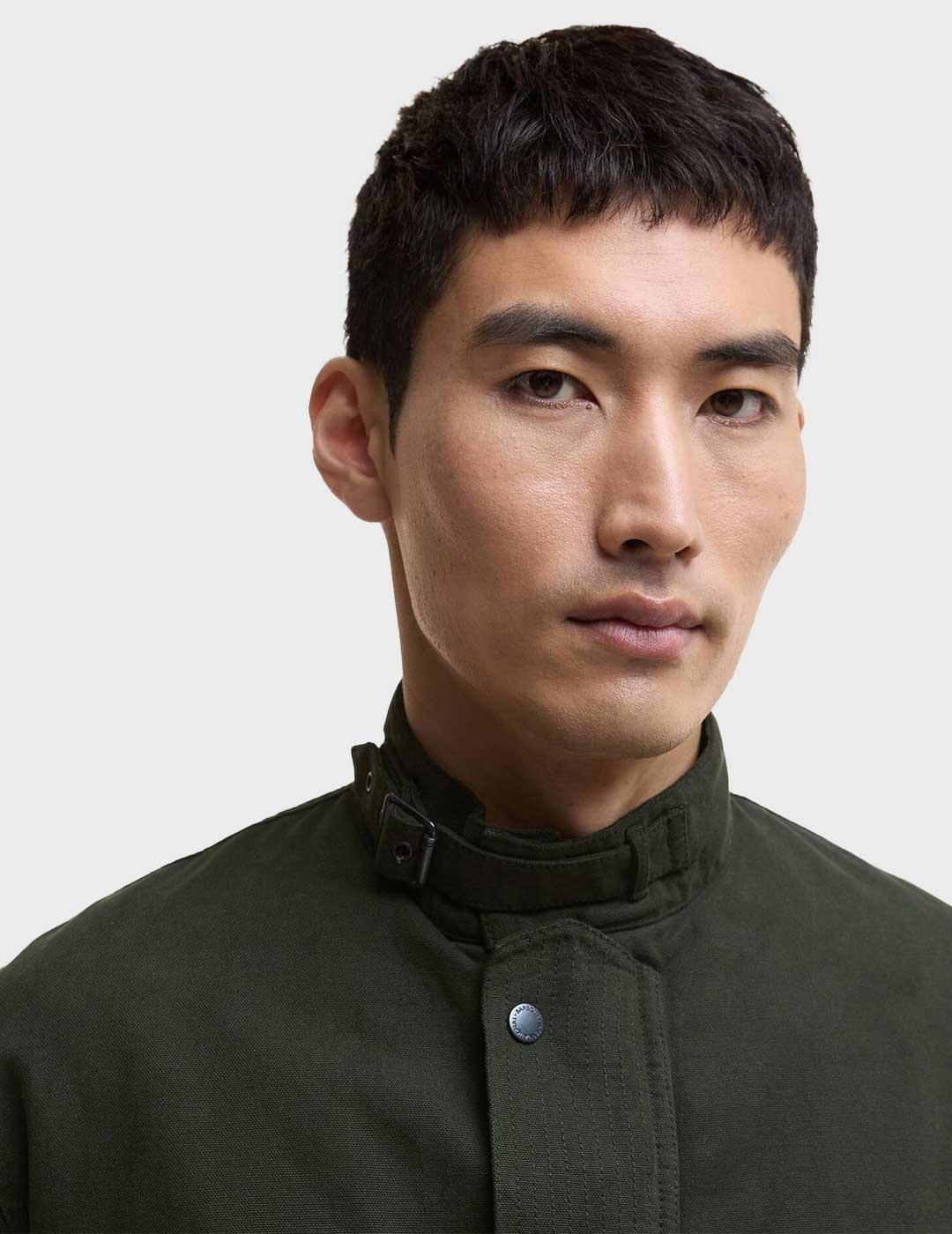 Barbour International Washed Casual chaqueta verde hombre