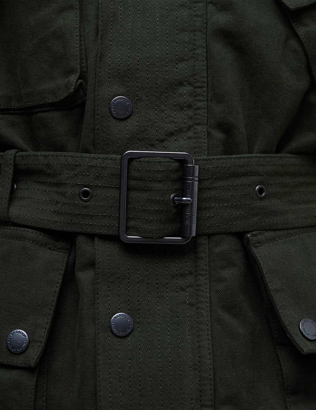 Barbour International Washed Casual chaqueta verde hombre