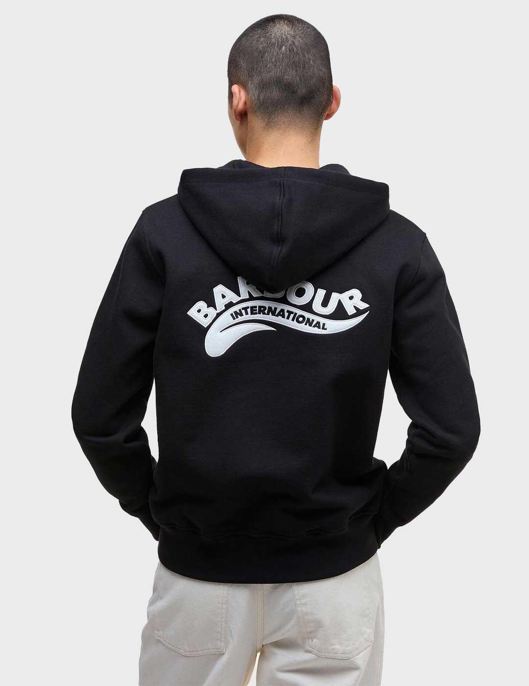 Barbour International Donningtong sudadera negra para hombre