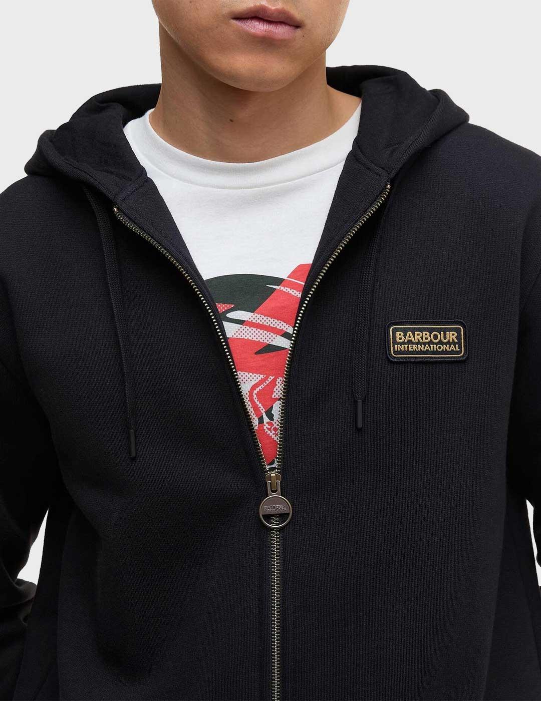 Barbour International Donningtong sudadera negra para hombre