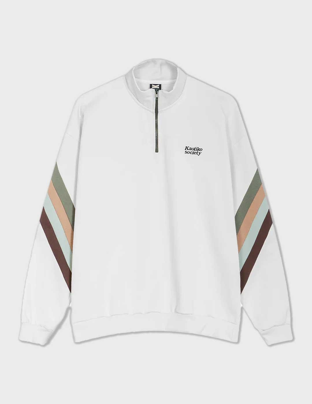 Kaotiko Walker Society sudadera blanca para hombre