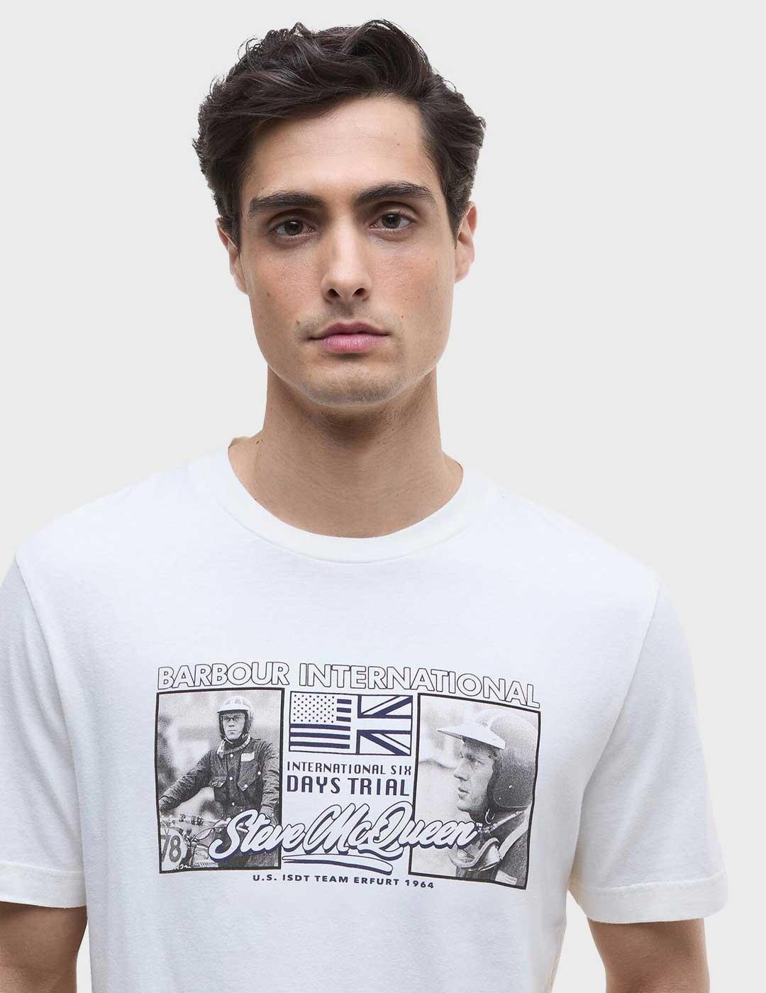 Barbour International Multon camiseta biege para hombre