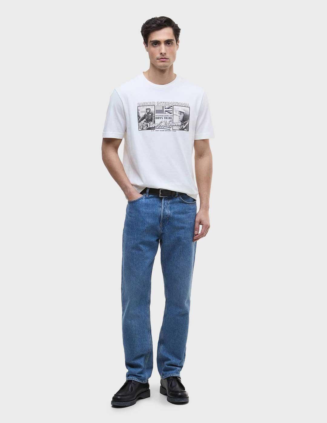 Barbour International Multon camiseta biege para hombre