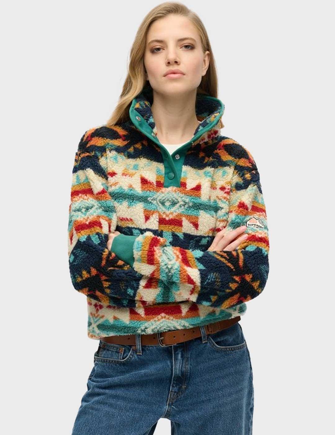 Superdry Super Soft Printe jersey multicolor para mujer