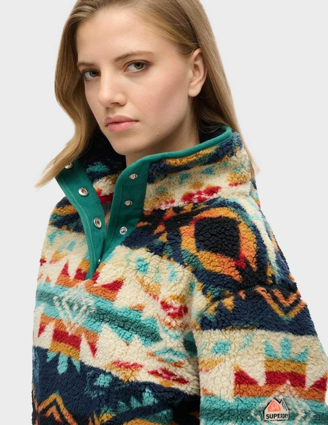 Superdry Super Soft Printe jersey multicolor para mujer