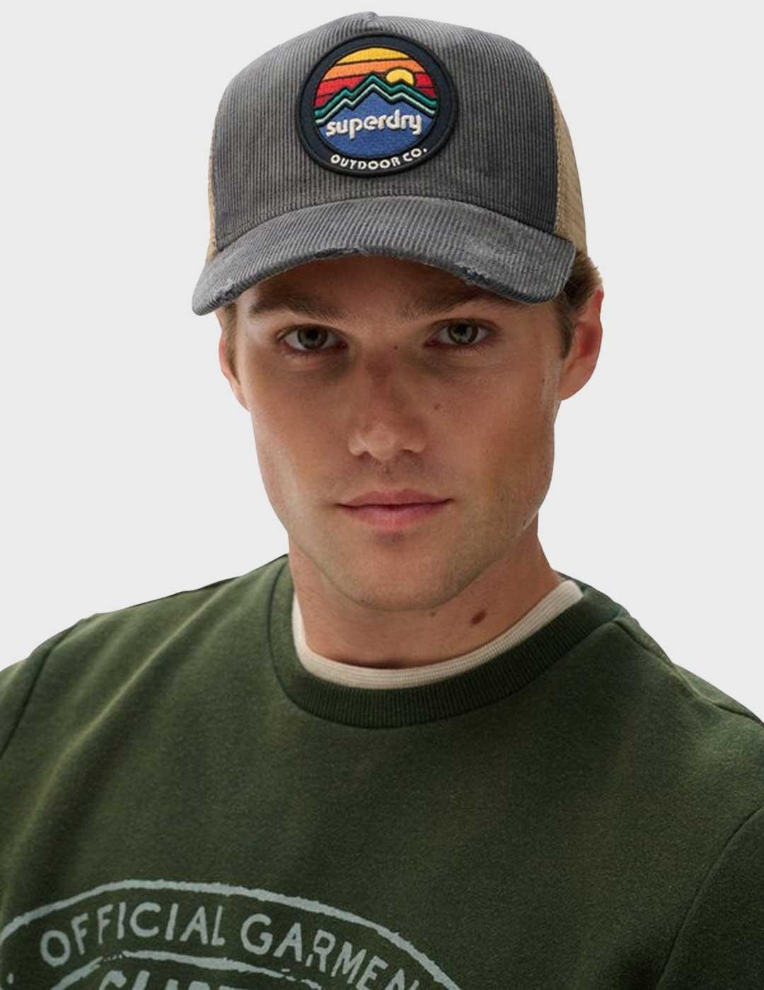 Superdry Mesh Cord gorra azul para hombre y mujer