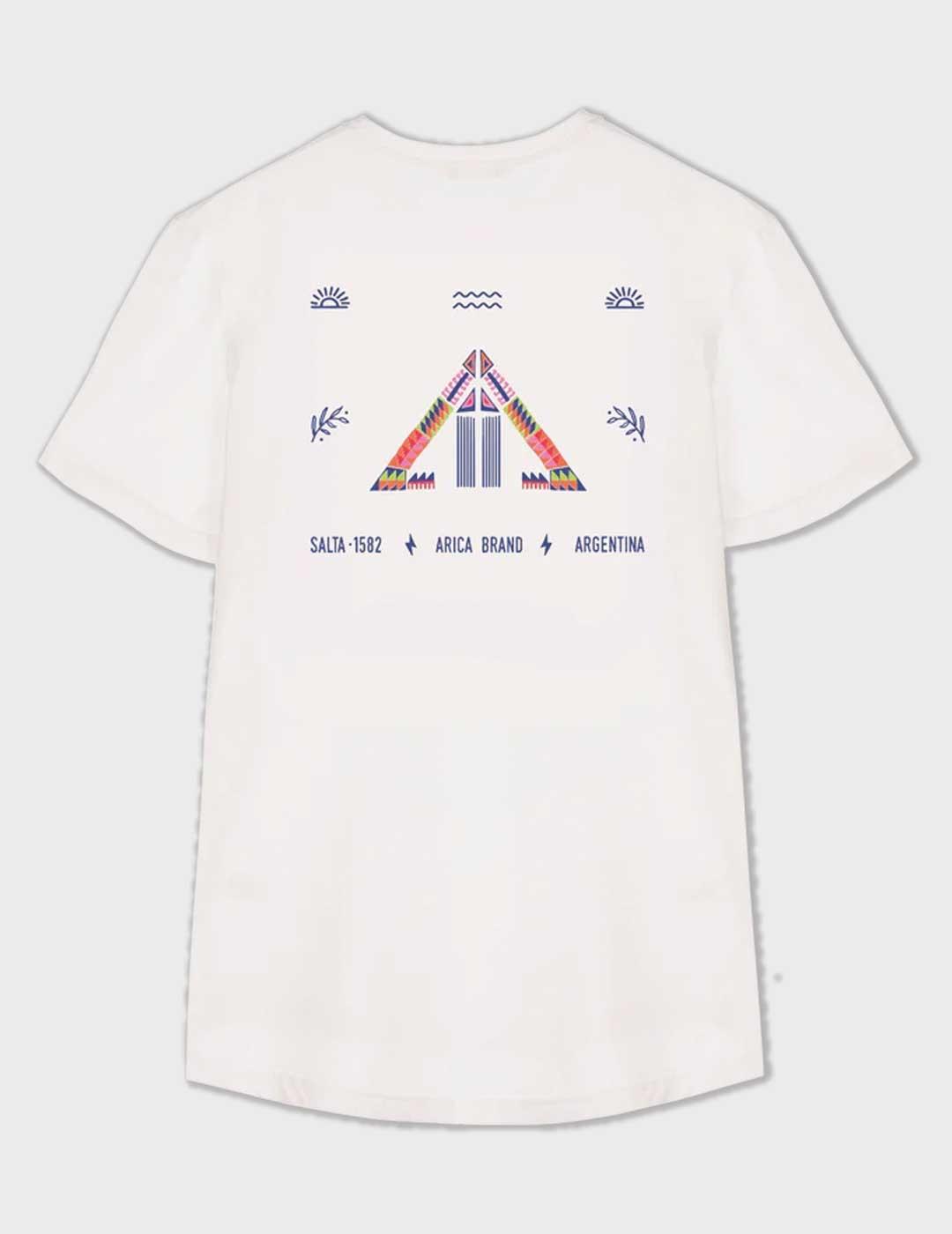 Arica Brand Salta camiseta blanca para hombre y mujer