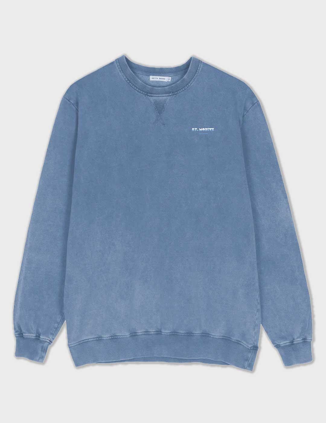 Arica Brand St Mortiz sudadera azul para hombre y mujer