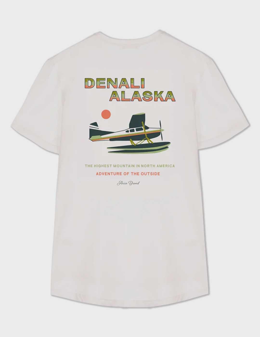Arica Brand Denali camiseta blanca para hombre y mujer