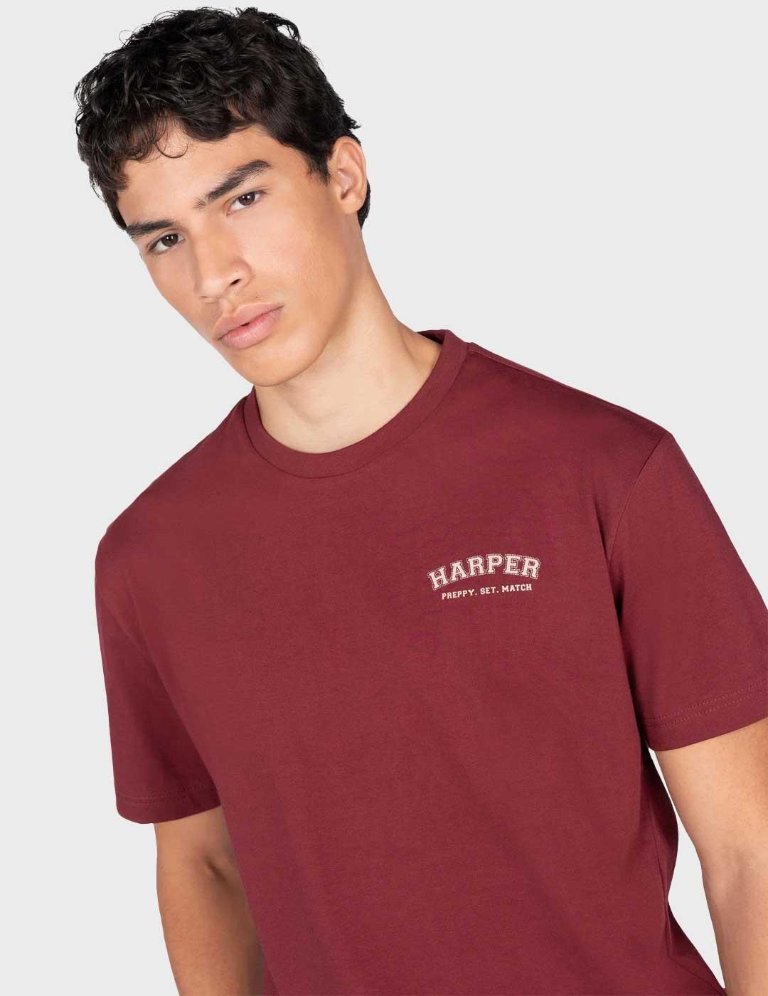 Harper & Neyer Michigan camiseta granate para hombre