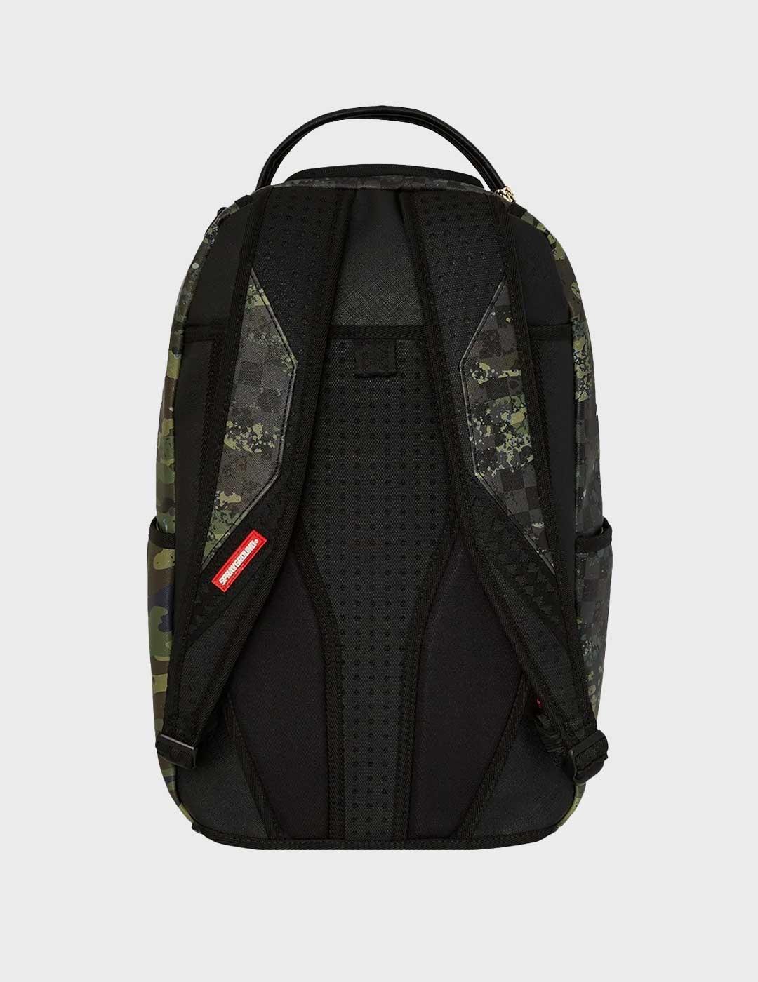 Sprayground Camo Splash mochila verde para hombre y mujer