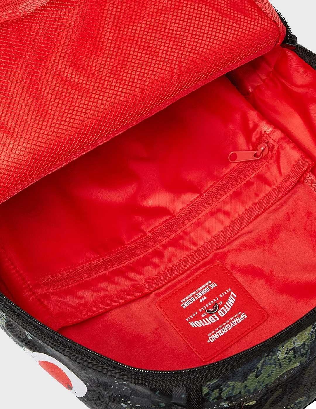 Sprayground Camo Splash mochila verde para hombre y mujer