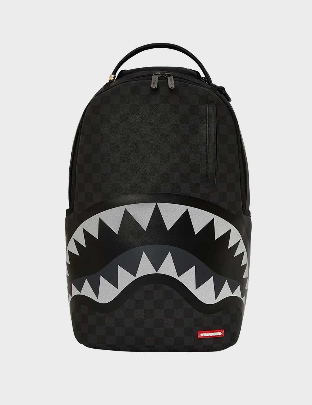 Sprayground Lights Out Sharks mochila negra hombre y mujer
