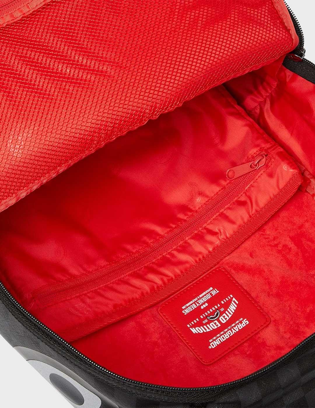 Sprayground Lights Out Sharks mochila negra hombre y mujer