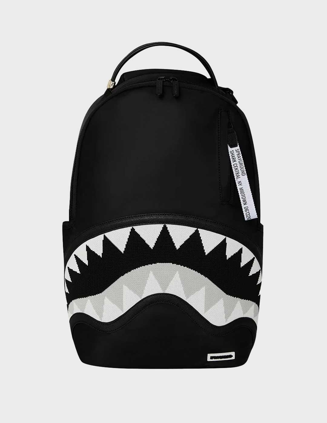 Sprayground Shark Central mochila negra hombre y mujer