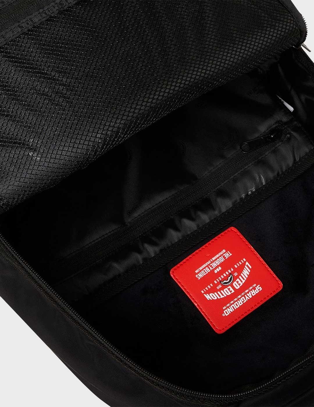 Sprayground Shark Central mochila negra hombre y mujer