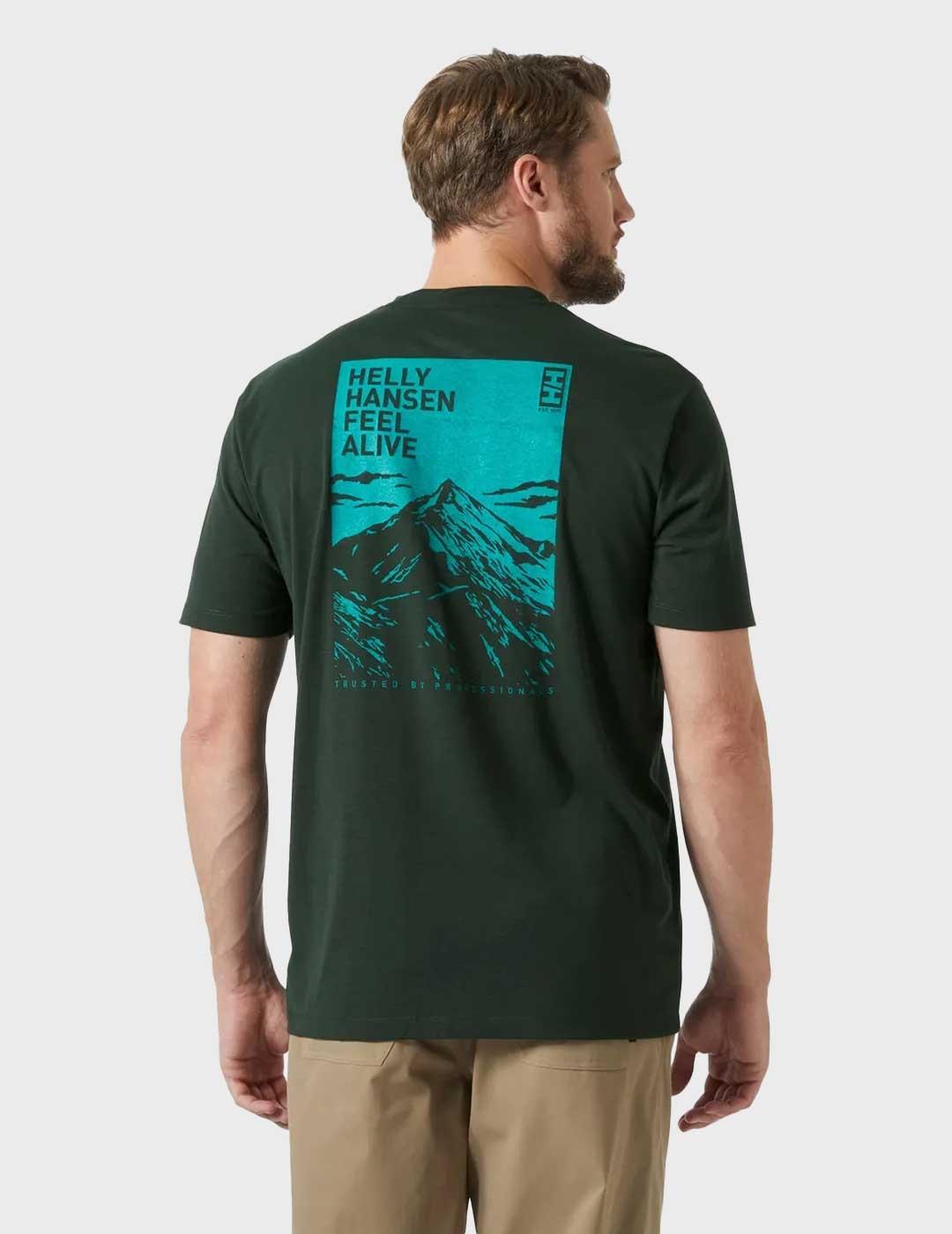 Helly Hansen Skog camiseta verde para hombre