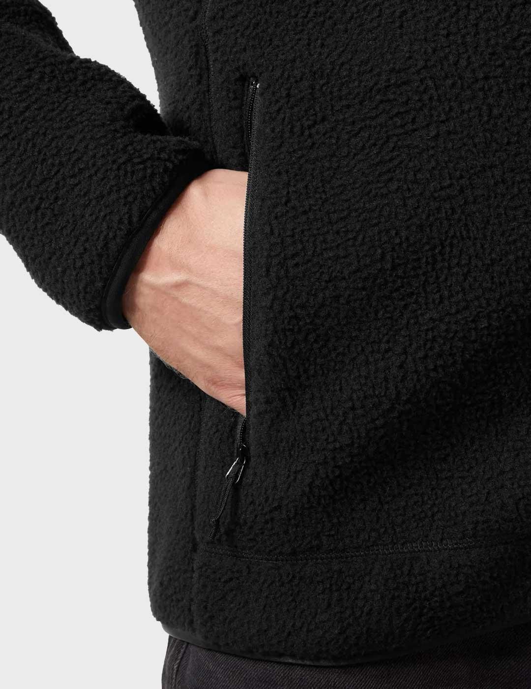 Helly Hansen Panorama Pile Block chaqueta negra para hombre