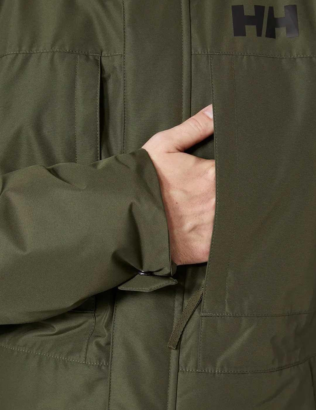 Helly Hansen Coastal 3.0 abrigo verde para hombre