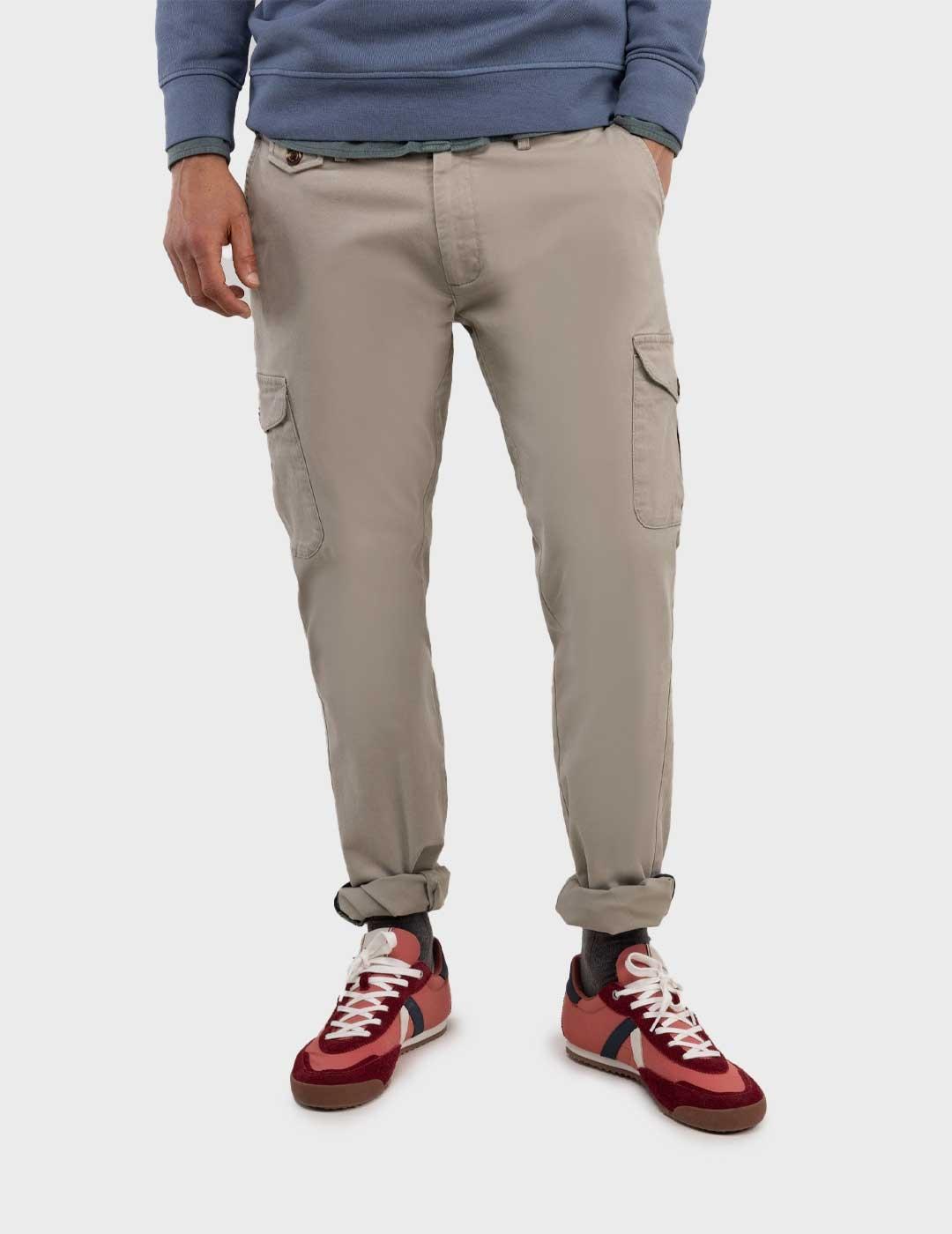 El Ganso pantalón tostado cargo para hombre