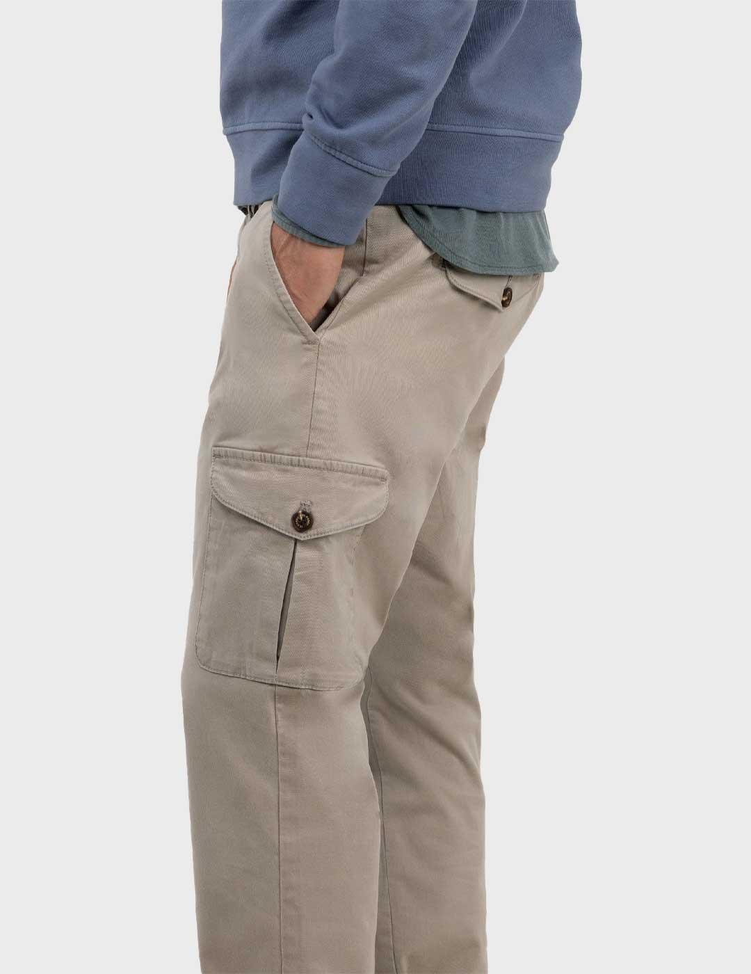 El Ganso pantalón tostado cargo para hombre