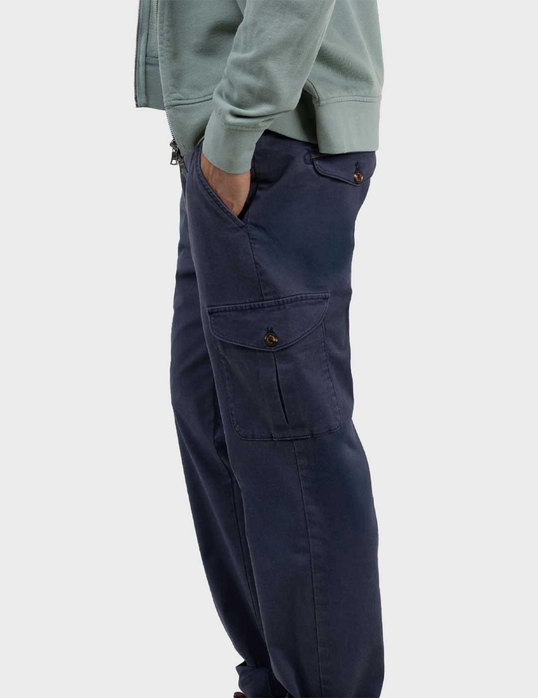 El Ganso pantalón azul marino cargo para hombre