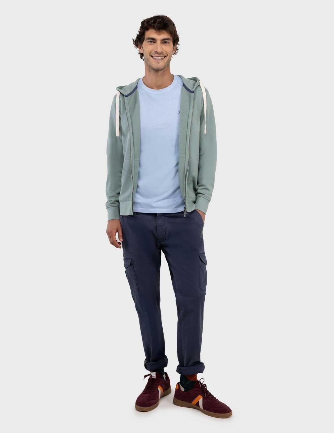 El Ganso pantalón azul marino cargo para hombre