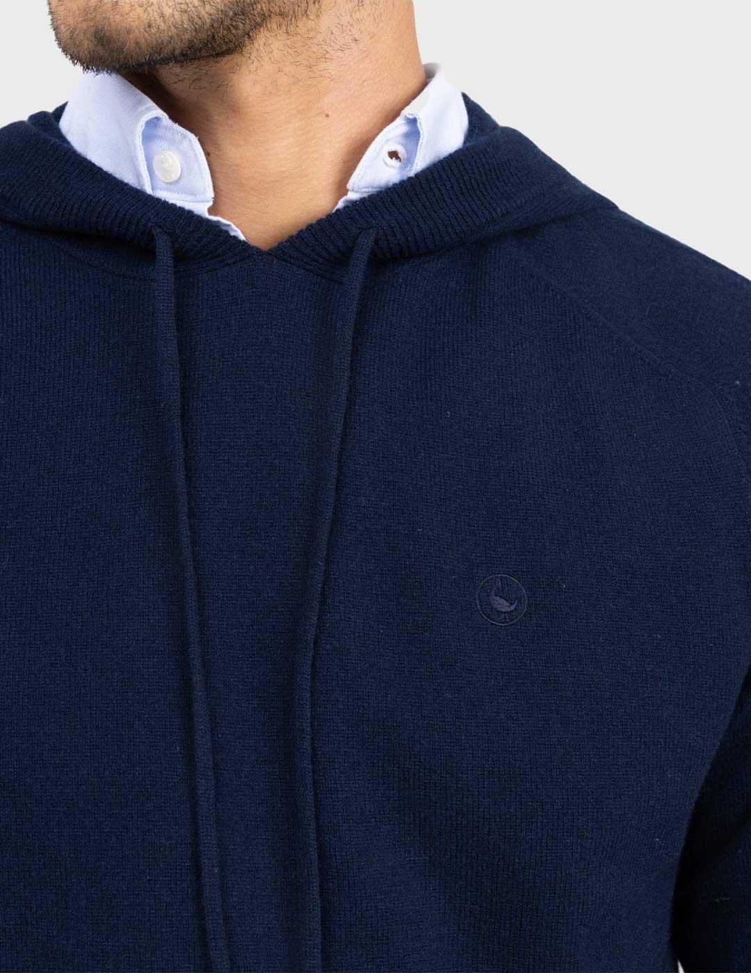 El Ganso jersey azul marino con capucha para hombre