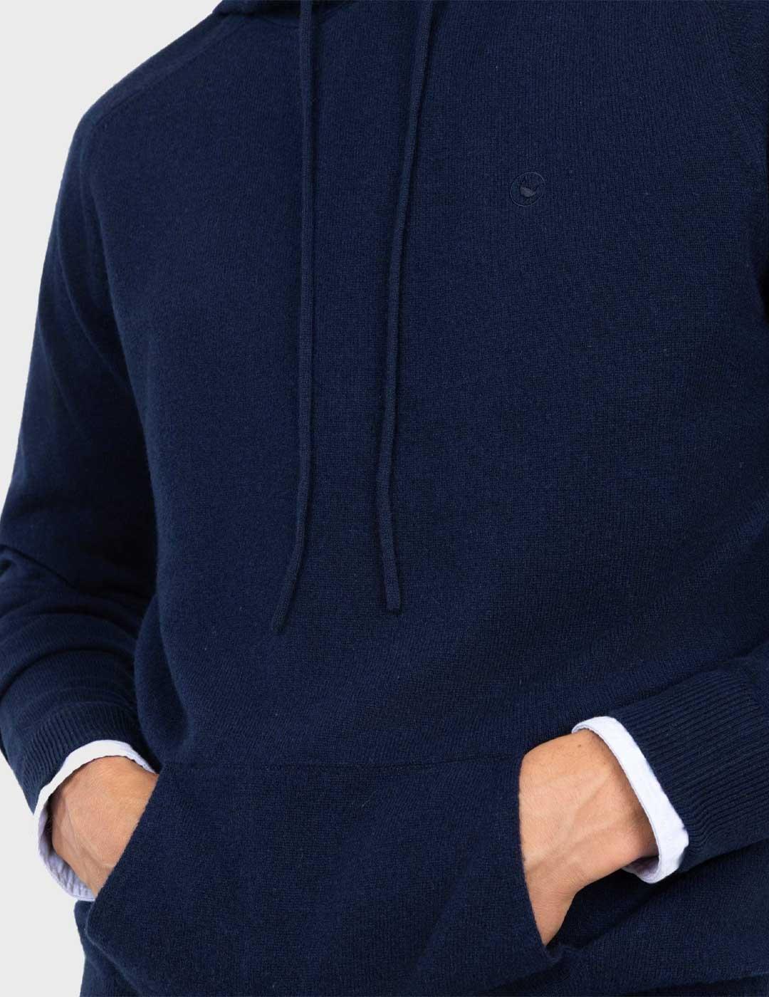El Ganso jersey azul marino con capucha para hombre
