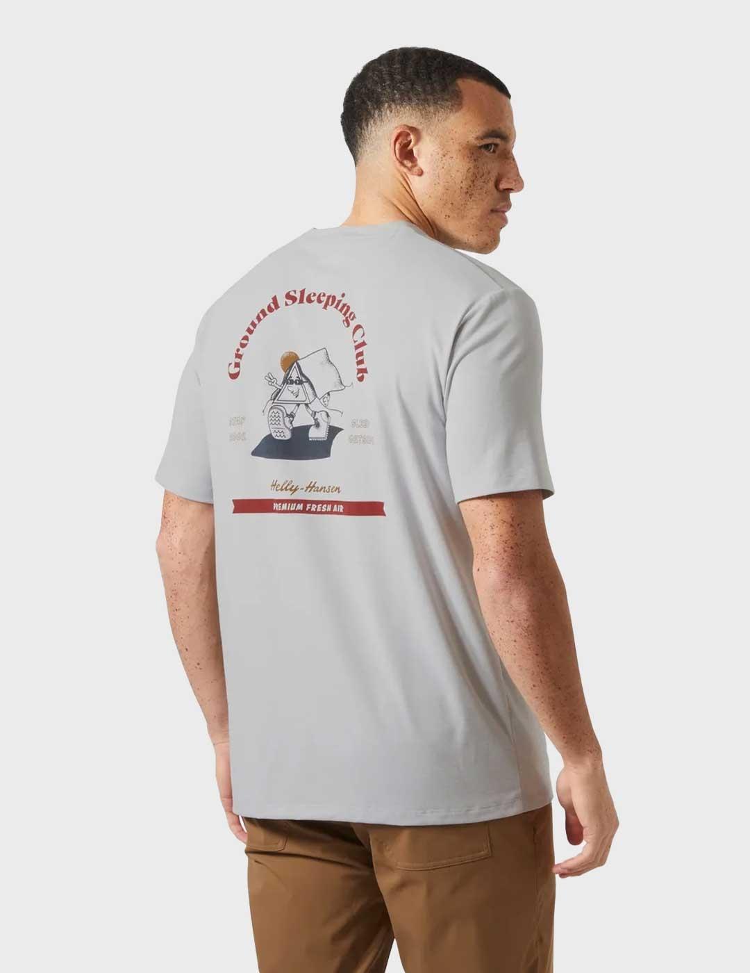 Helly Hansen Skog camiseta gris para hombre