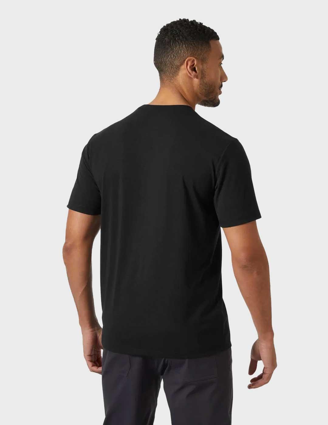 Helly Hansen Skog camiseta negra para hombre