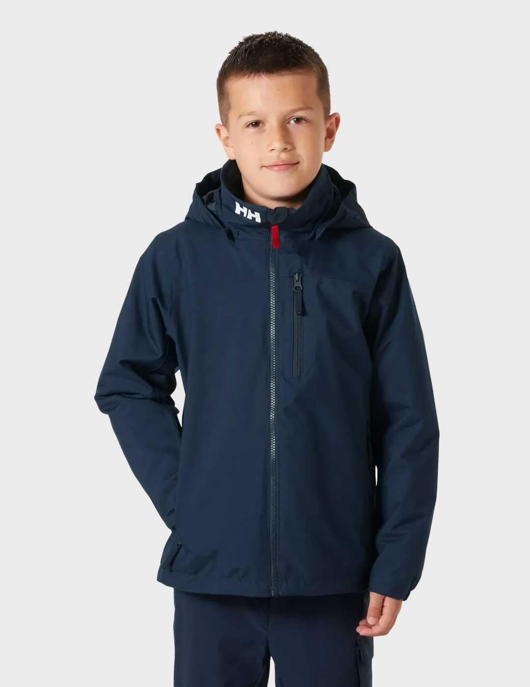 Helly Hansen Jr Crew Midlayer chaqueta marina niño y niña