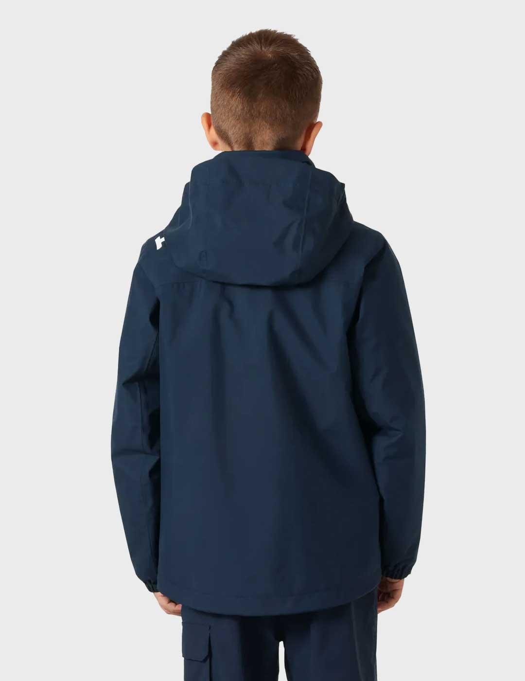 Helly Hansen Jr Crew Midlayer chaqueta marina niño y niña