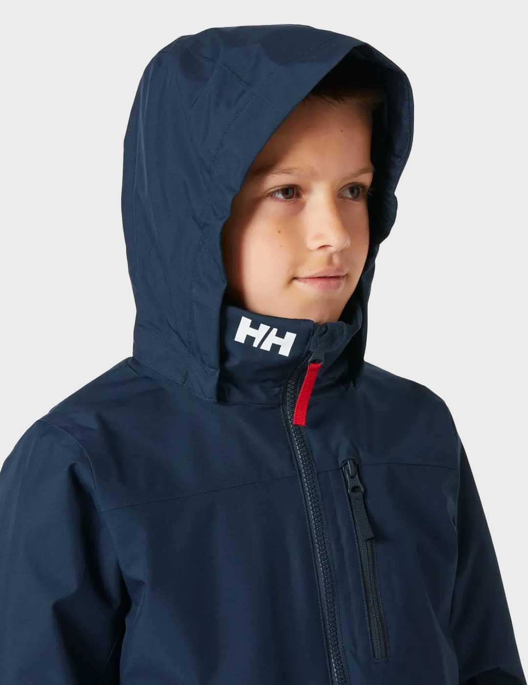 Helly Hansen Jr Crew Midlayer chaqueta marina niño y niña